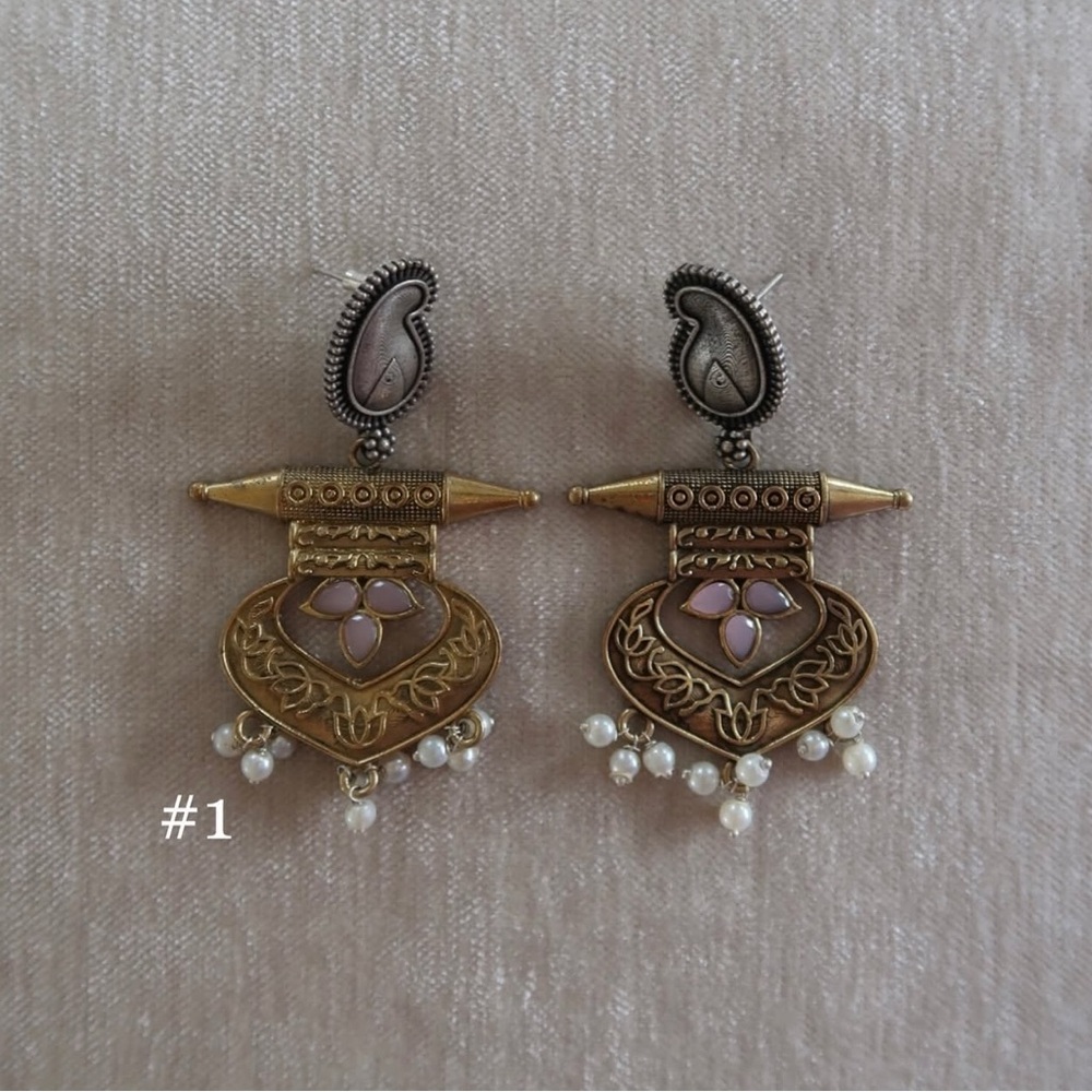 Hand crafted earrings Indian jaipur jodpur
